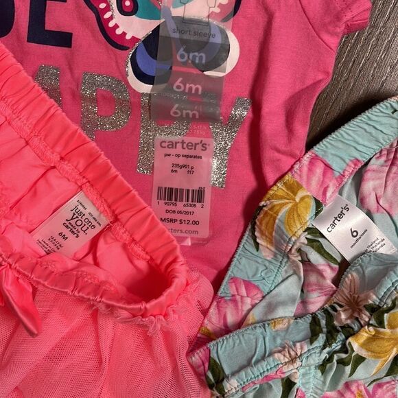 (7) Piece Carter’s + Baby GAP Girls 6 Mo Spring Summer Set 6M - Picture 8 of 9